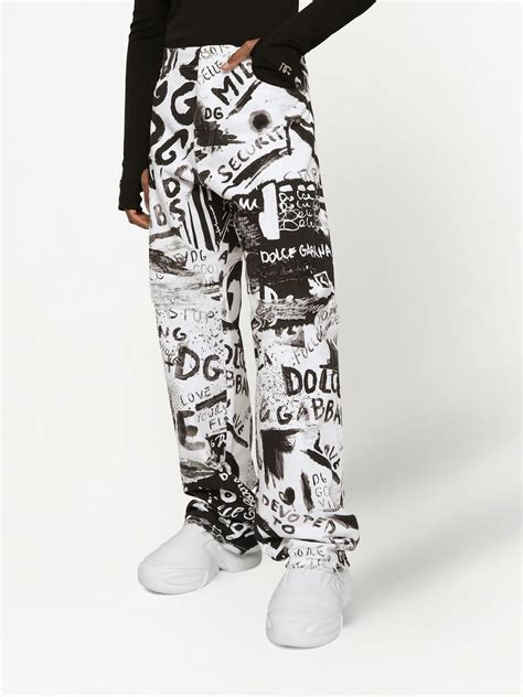 dolce and gabbana graffiti jeans